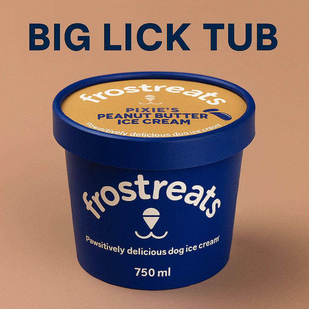 Peanut Butter Big Lick Tub (750ml) for Dogs