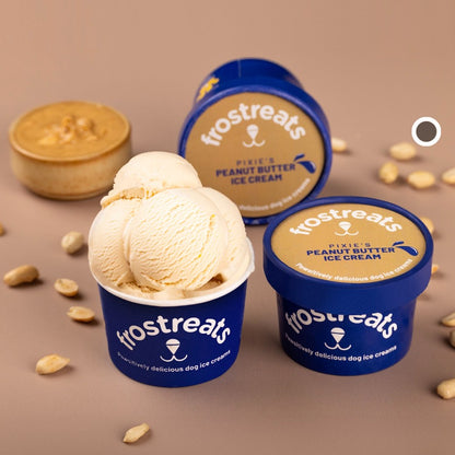 Peanut Butter Ice Cream for Dogs - Frostreats