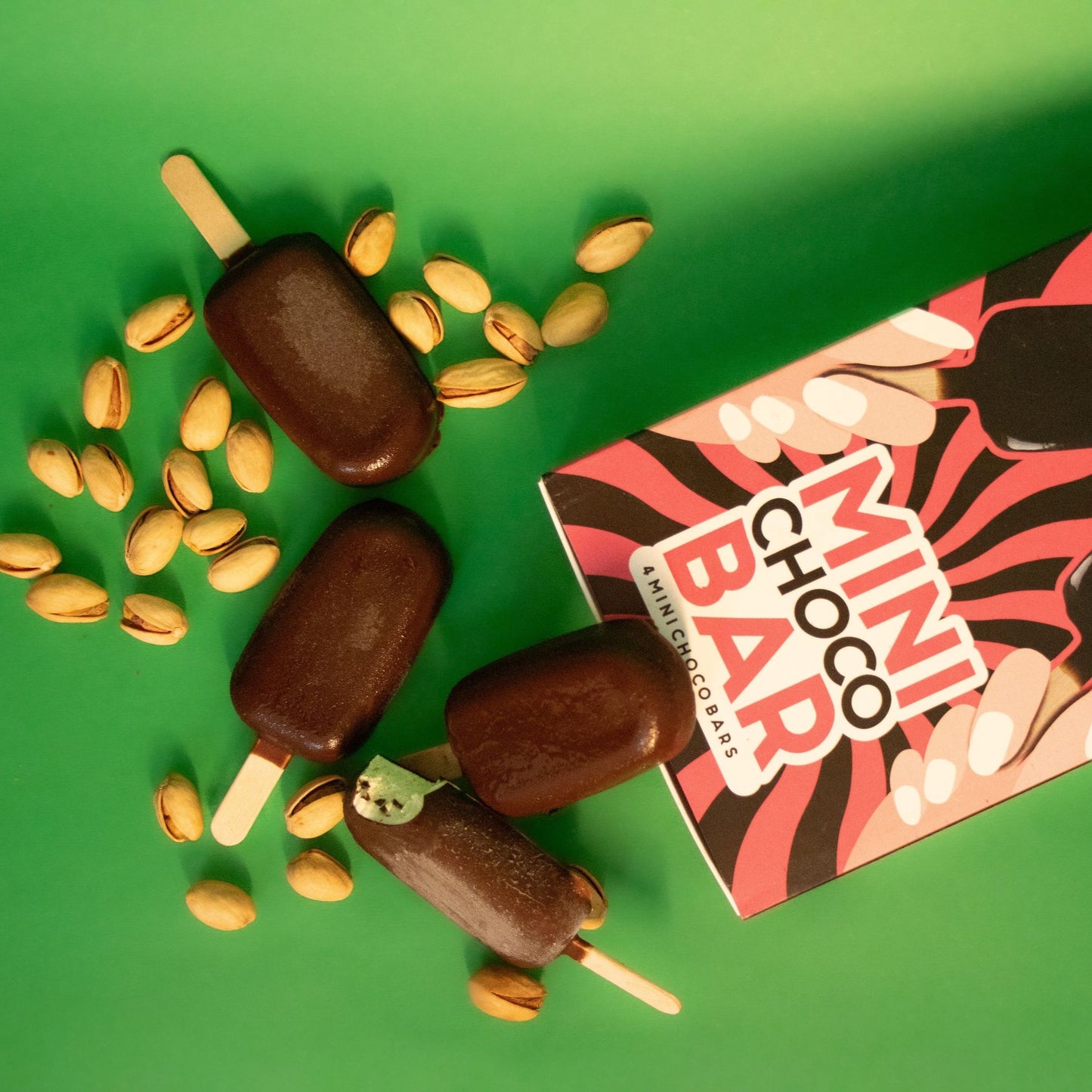 Mini Choco-Bar Sicilian Pistachio (Pack of 4)