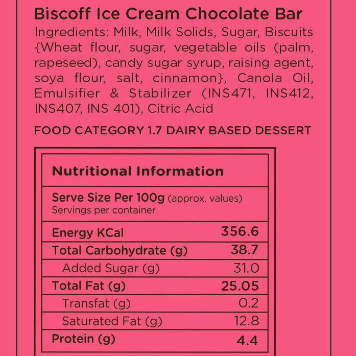 Mini Choco-Bar Biscoff Crumble (Pack of 4)