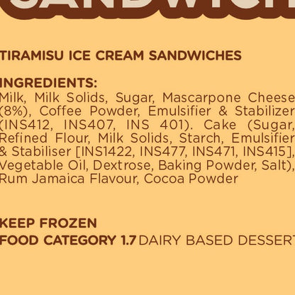 TIRAMISU Ice Cream Sandwich