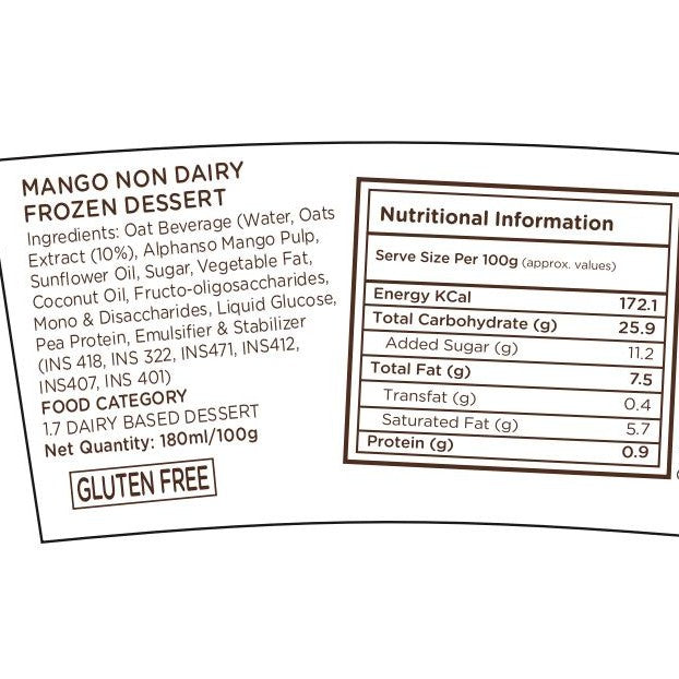 Dairy Free Alphanso Mango
